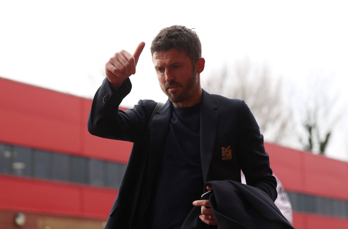 Michael Carrick pictured arriving at a game