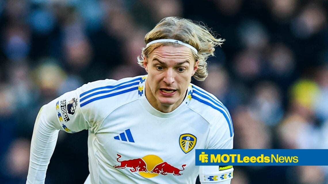 Leeds United defender Sebastiaan Bornauw runs with the ball