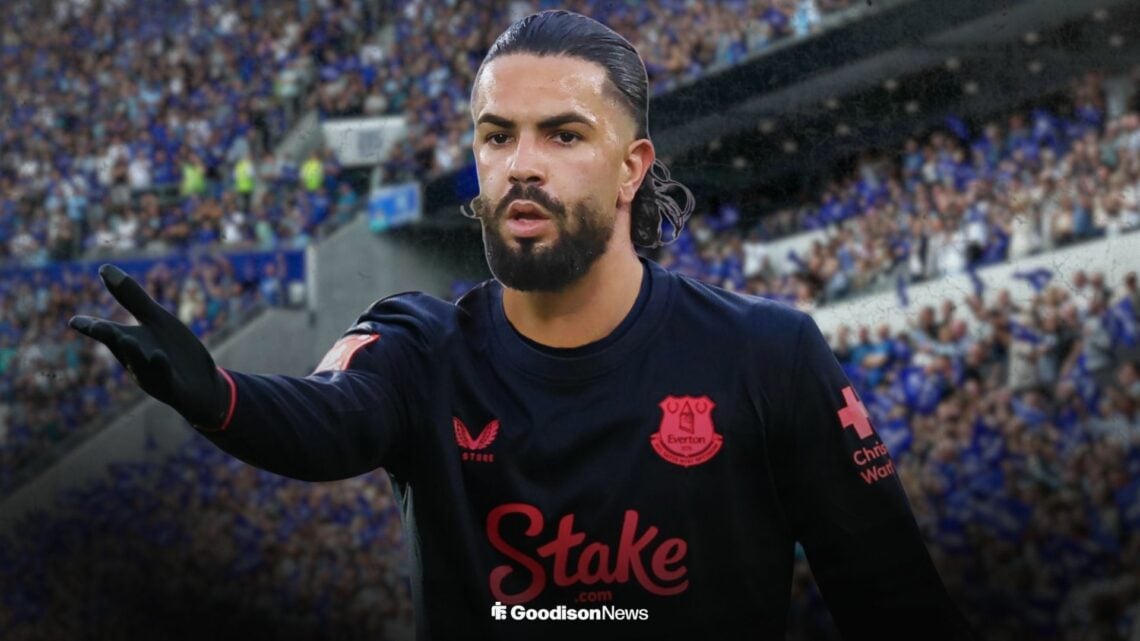 Imran Louza in an Everton shirt