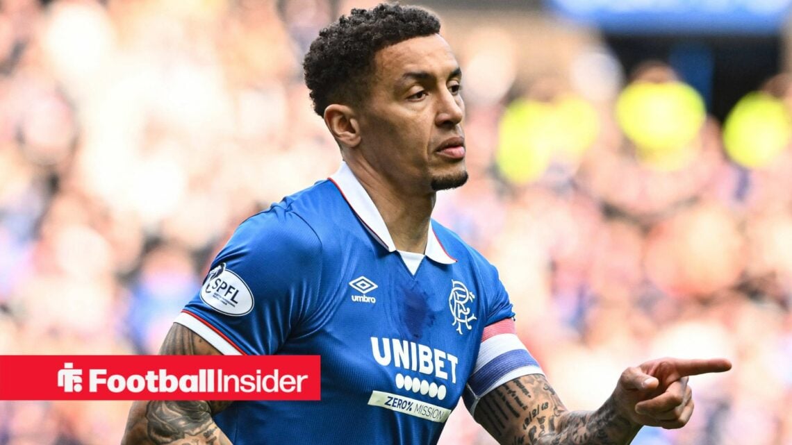 Rangers captain James Tavernier points