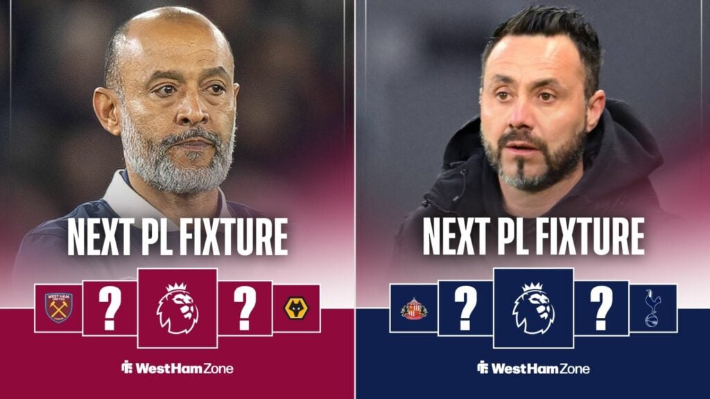 West Ham Tottenham next Premier League fixtures