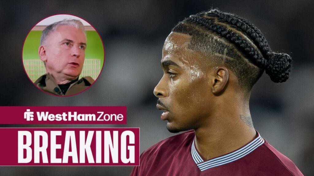 Alan Smith looking at West Ham star Crysencio Summerville.