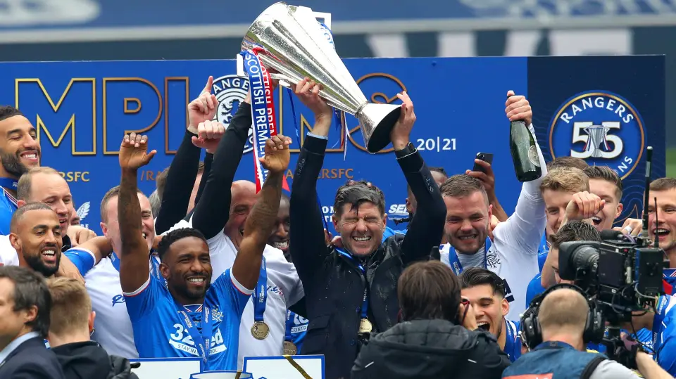 Gerrard's Rangers finished 25 points clear of rivals Celtic in their 2021 league glory