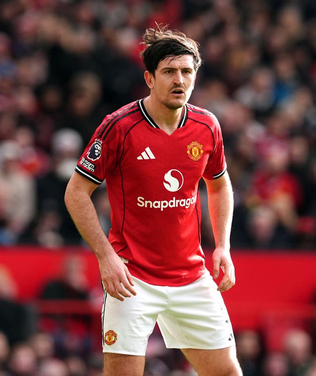 Manchester United’s Harry Maguire during a Premier League match against Crystal Palace