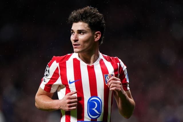 Atletico Madrid’s Julian Alvarez during a match