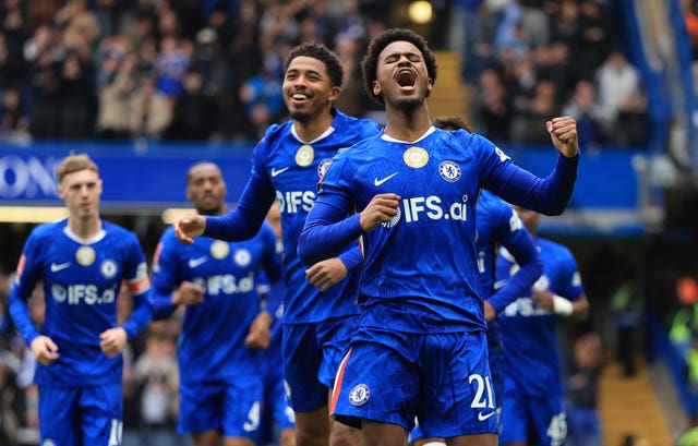 Jorrel Hato, right, celebrates