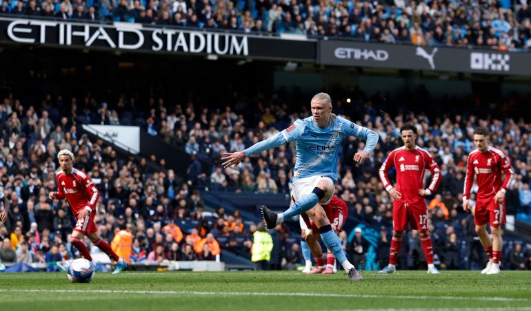 Erling Haaland in action.