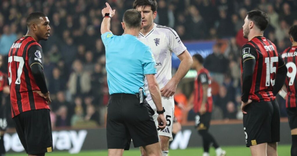 Harry Maguire charged by the FA after red card vs AFC Bournemouth