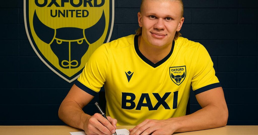 Erling Haaland signs for Oxford United from Manchester City