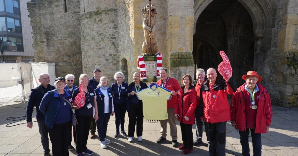 Southampton walls walk explore Spitfire and Saints history