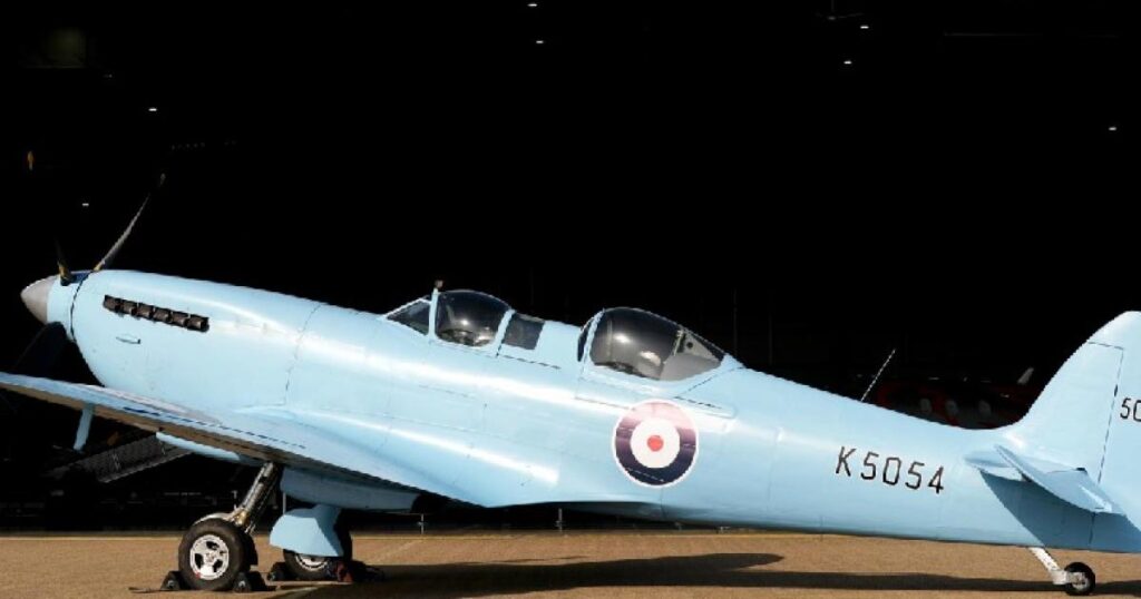 Spitfire heading back to Southampton Airport after UK tour