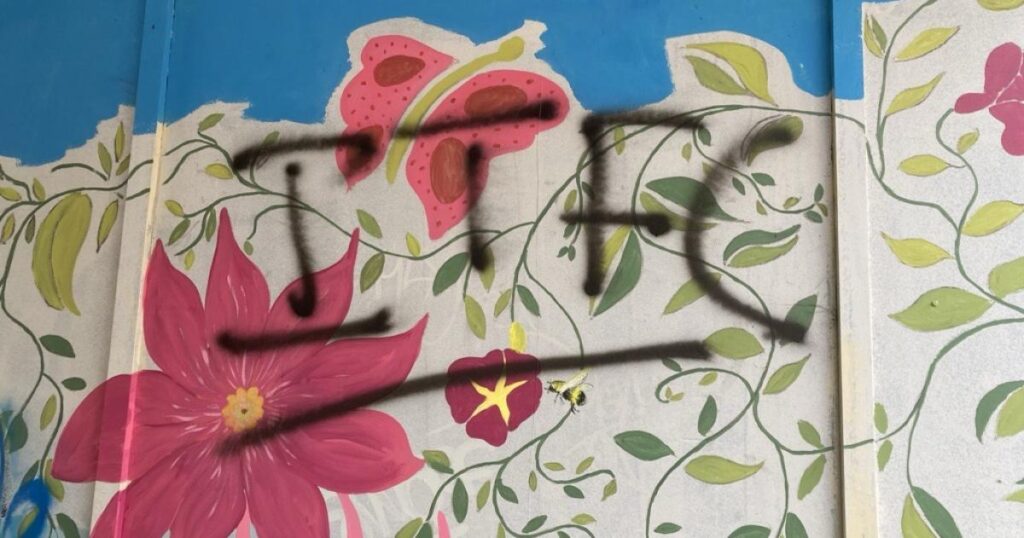 Ipswich supporters deface King Street mural in Norwich