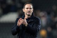 Frank Lampard, manager of Coventry City, applauds the fans after the final whistle during the Sky Bet Championship match between
