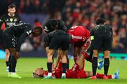 Hugo Ekitike was stretchered off during Liverpool's defeat to PSG