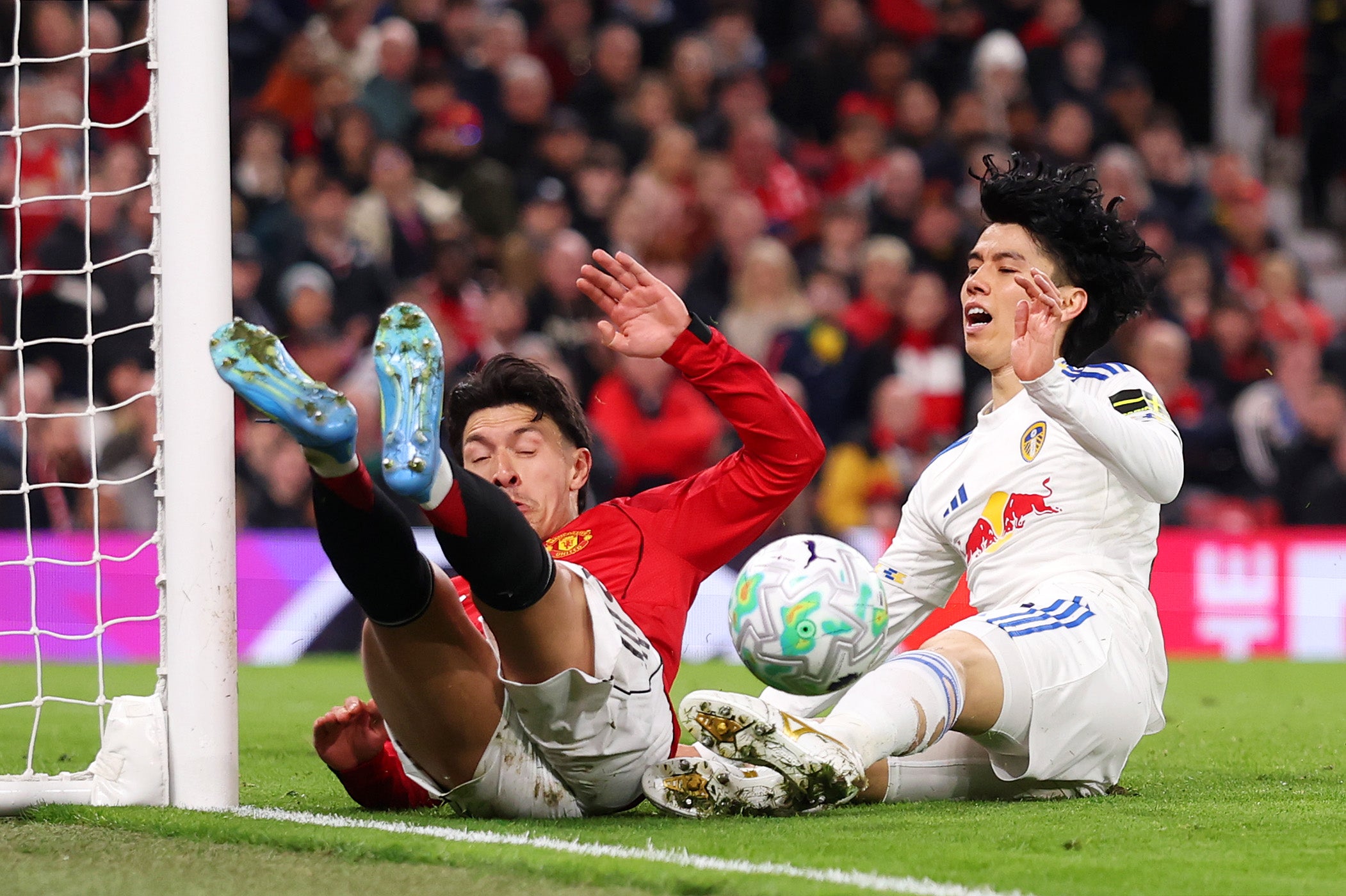 Martinez produced a stunning goal-saving challenge to deny Ao Tanaka on the brink of half-time