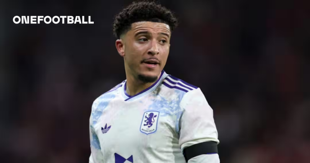 Aston Villa blow as Jadon Sancho set to miss minimum of two to three weeks with shoulder injury