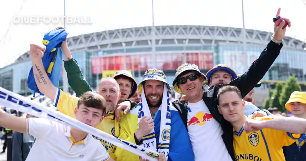 Leeds United fans descend on Wembley ahead of Chelsea FA Cup semi-final