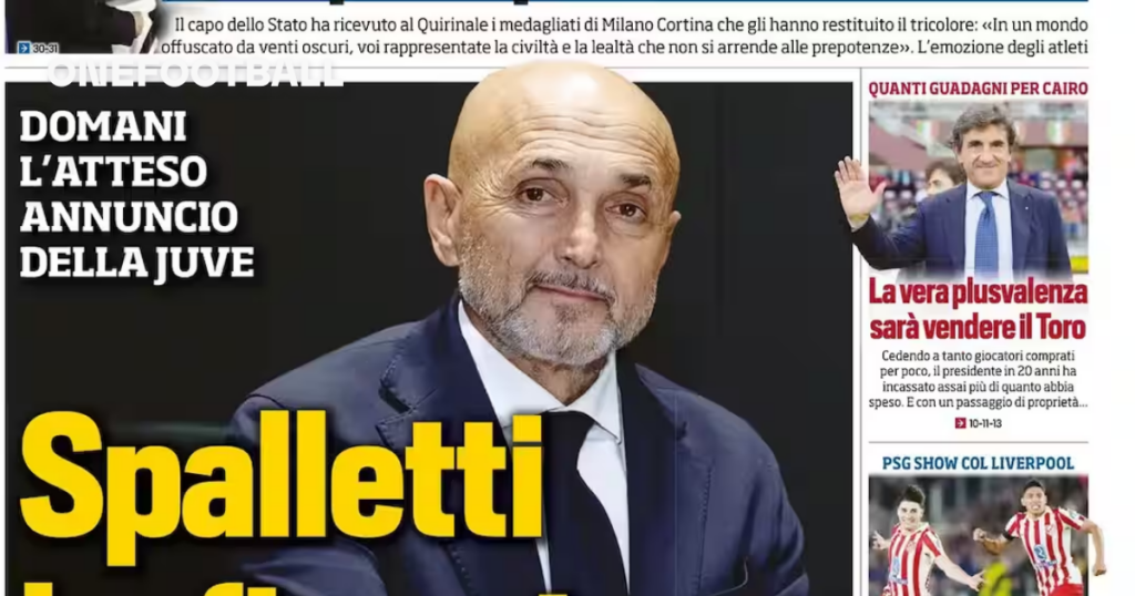 Today’s Papers: Spalletti has signed, Premier League clashes in Europe