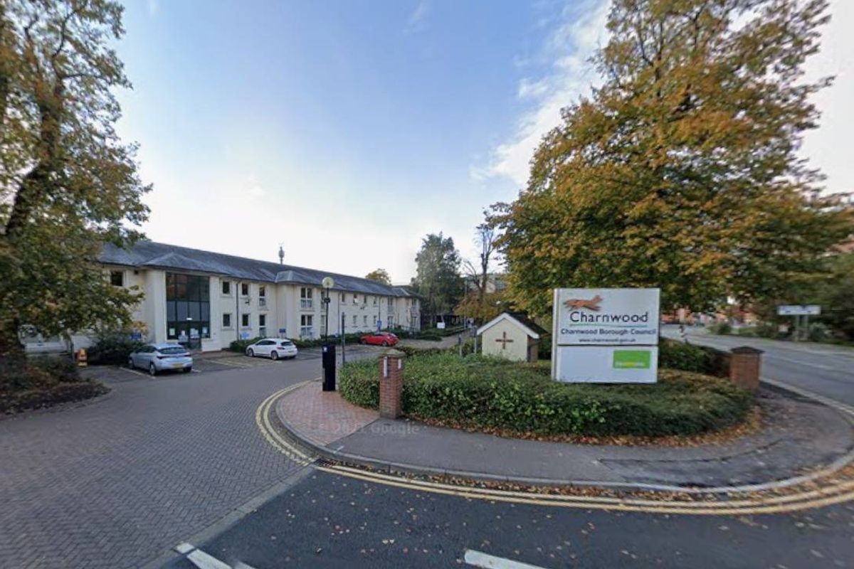 A picture of Charnwood Borough Council offices in Loughborough. 