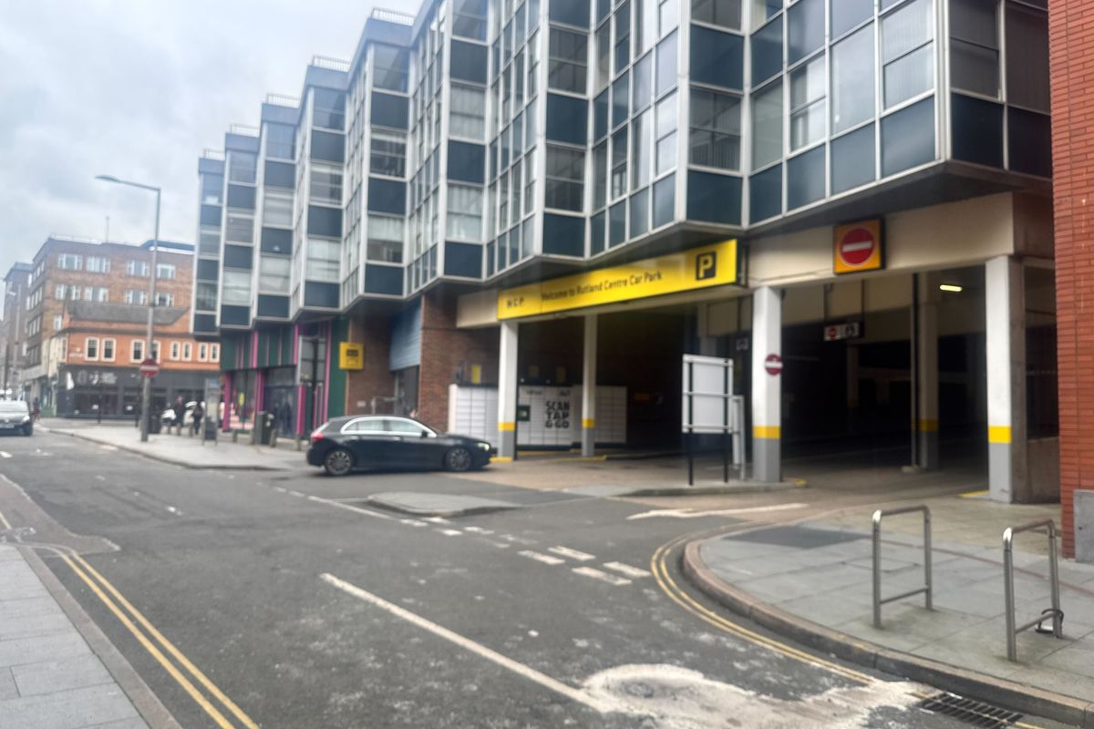 Photo shows the NCP Rutland Centre car park