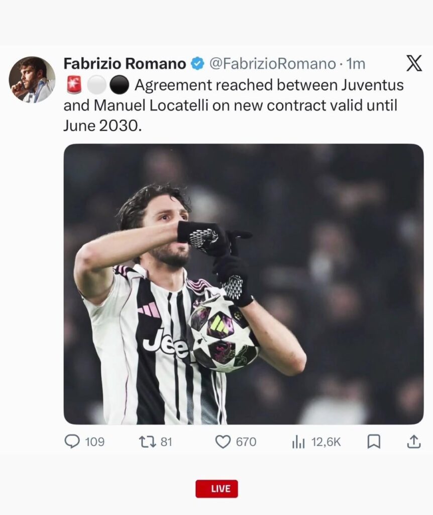 Locatelli Renewal Imminent !