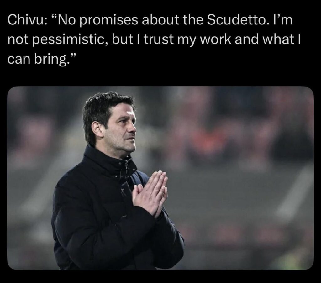 That’s a true student of Mourinho. I know someone who raised three fingers, put pressure on himself and his team, and ended up losing it all.