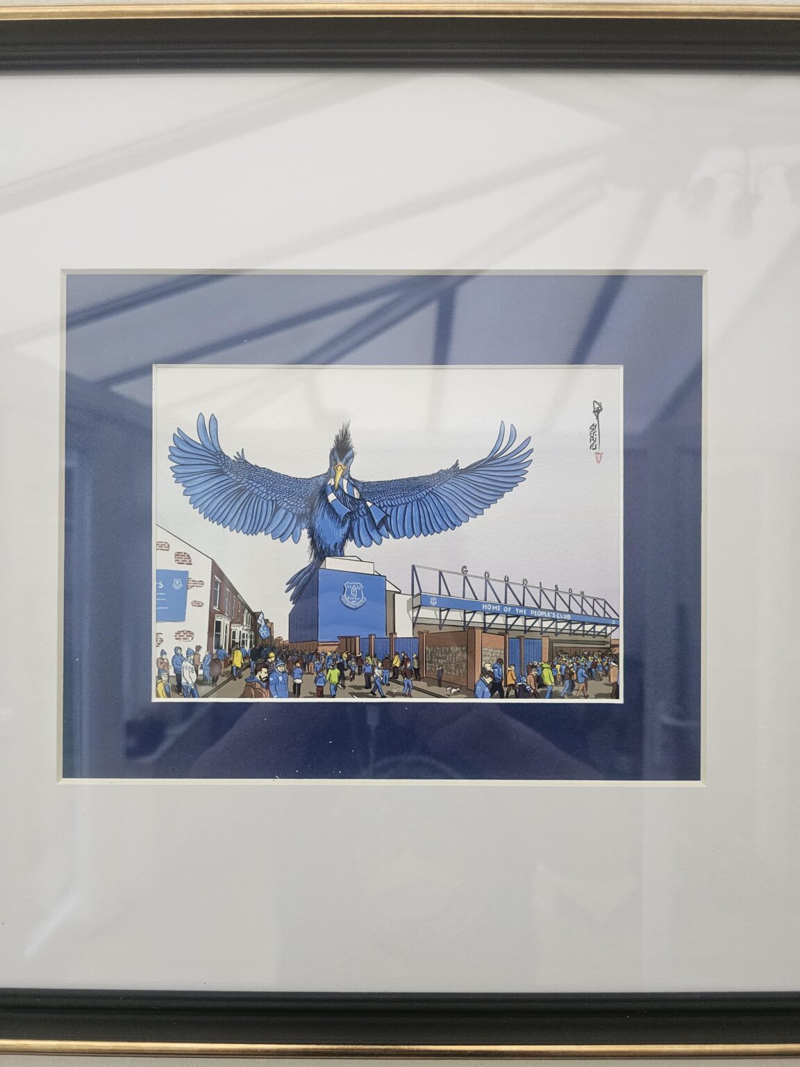 This print I got at liverpool Xmas Market for a £10er that I finally framed.