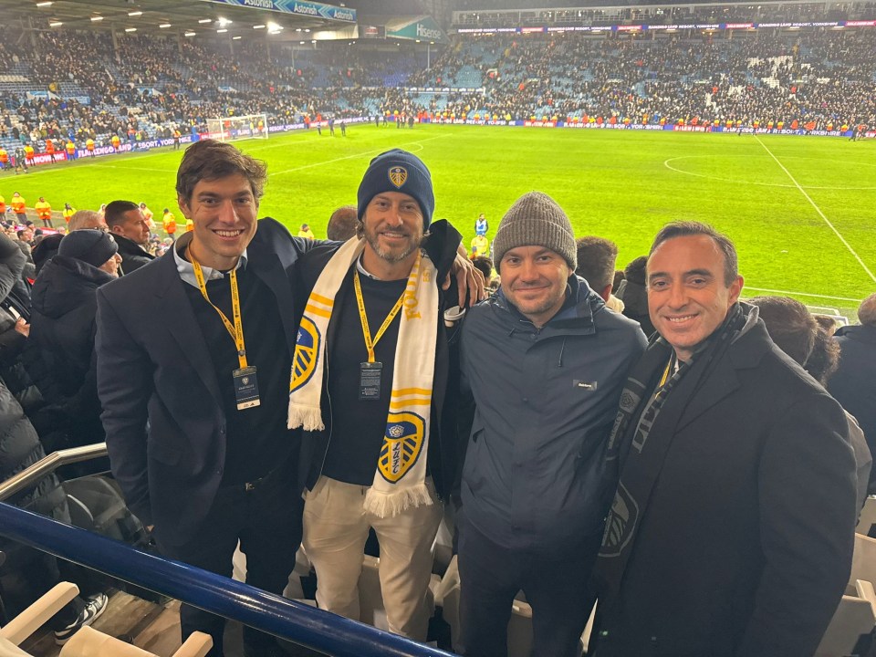 A.Gain's Santos Nagore (far left), Bobby Aitkenhead (second left) and Richard Lee (far right) with City AM's Frank Dalleres