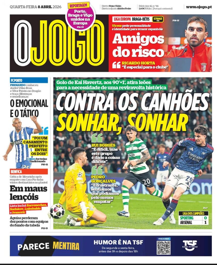 Jornal OJOGO 08/08/2026