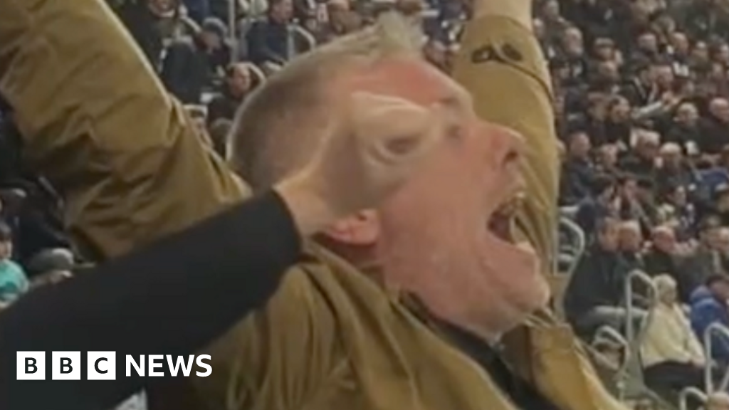 Everton fan's toaster and crumpets celebration goes viral.