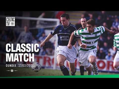 Classic Match: Dundee 0-3 Celtic (17/02/02) | Larsson, Mjällby & Hartson at Dens 💪