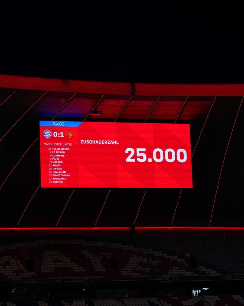 FC Bayern Frauen set a home UWCL attendance record for the second leg of their QF matchup against Manchester United!