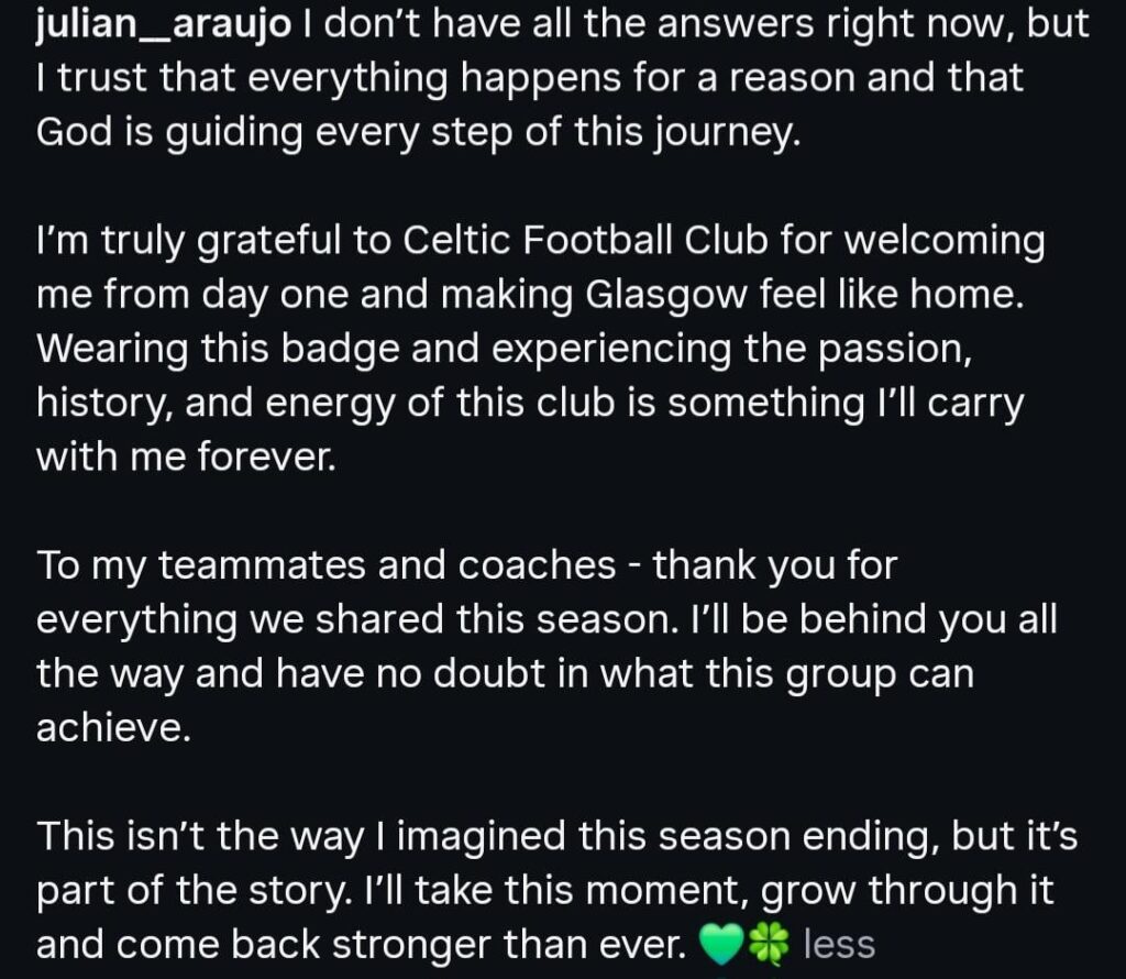 Julian Araujo on Instagram