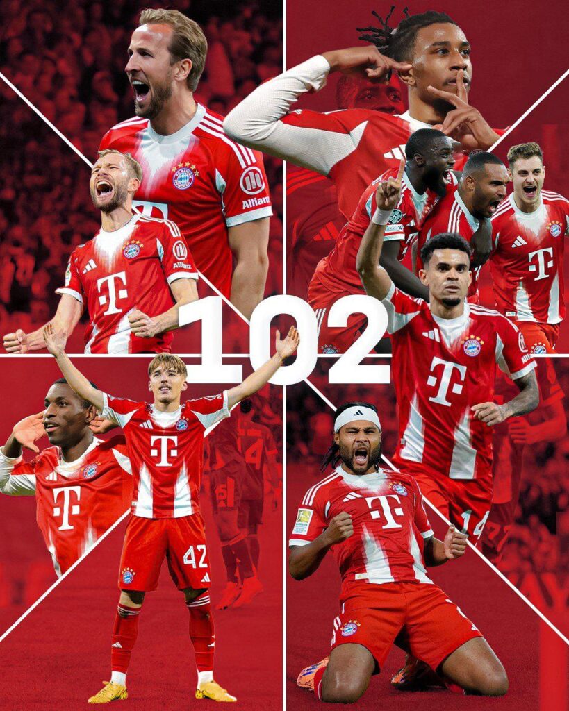 After 53 years, 9 Months, 2 Weeks, and 1 Day, the Bundesliga Goal Record (101) has finally been broken.