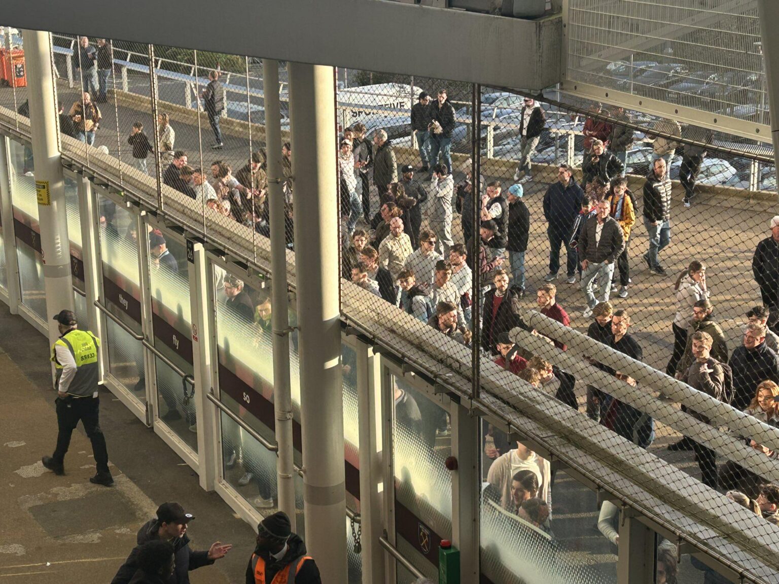 West Ham fans who left early aren’t being allowed back in