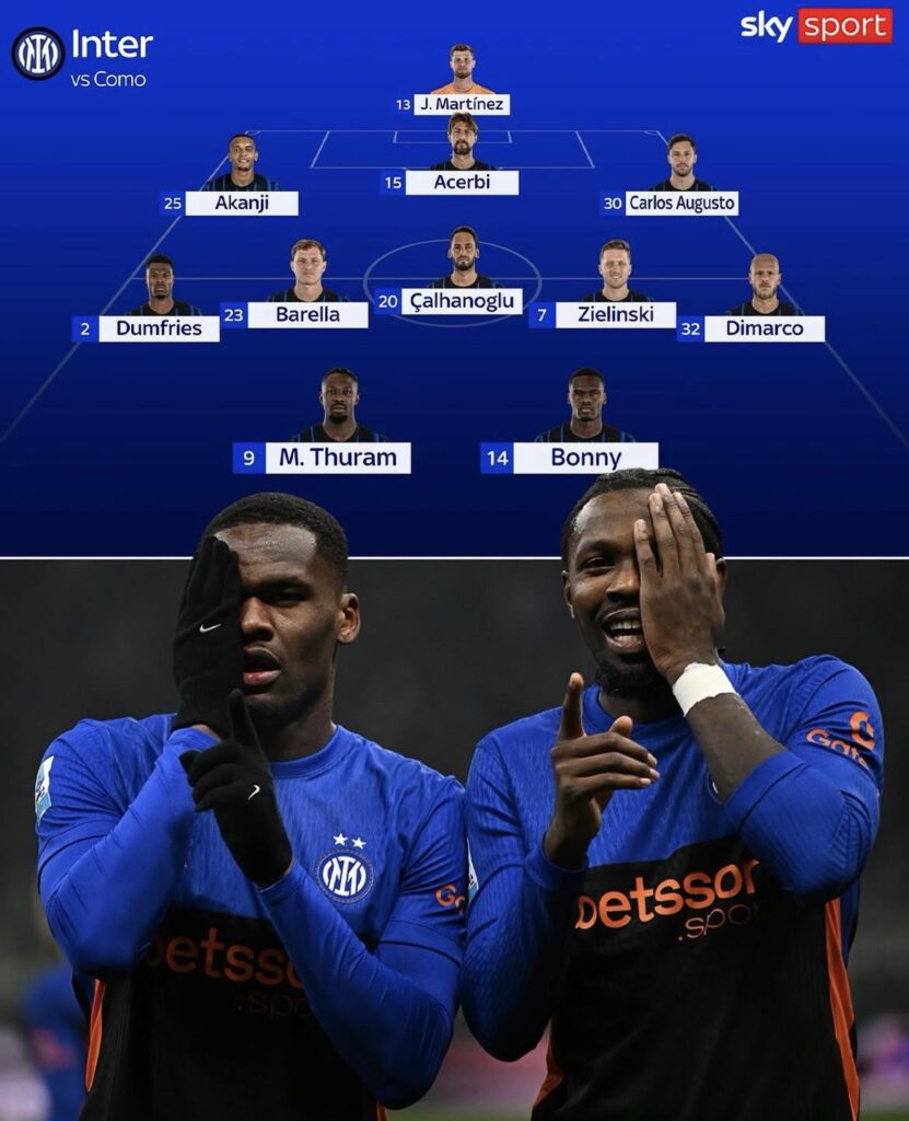 [skysport] Inter's predicted starting 11 for the Coppa Italia game against Como.