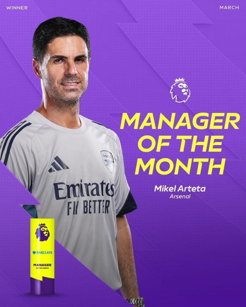 Manager of the month for March