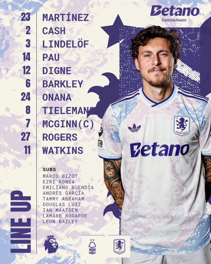 Lindelof and Barkley start against Forest