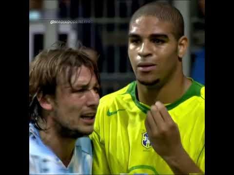 Brazil vs Argentina 2005 💀🥊 our old captain getting stuck in