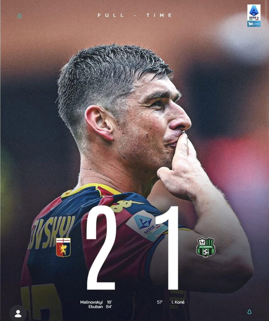 Genoa 2:1 Sassuolo