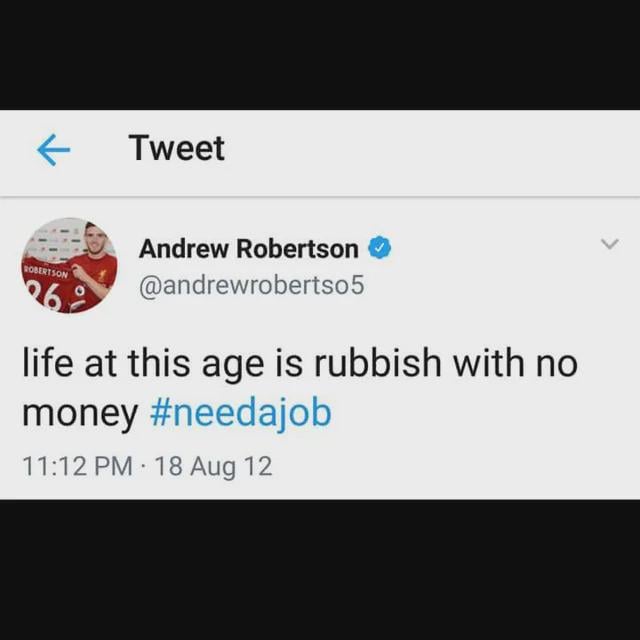 Going from this to Champion League finals, domestic cups and captaining your national team, what a story.