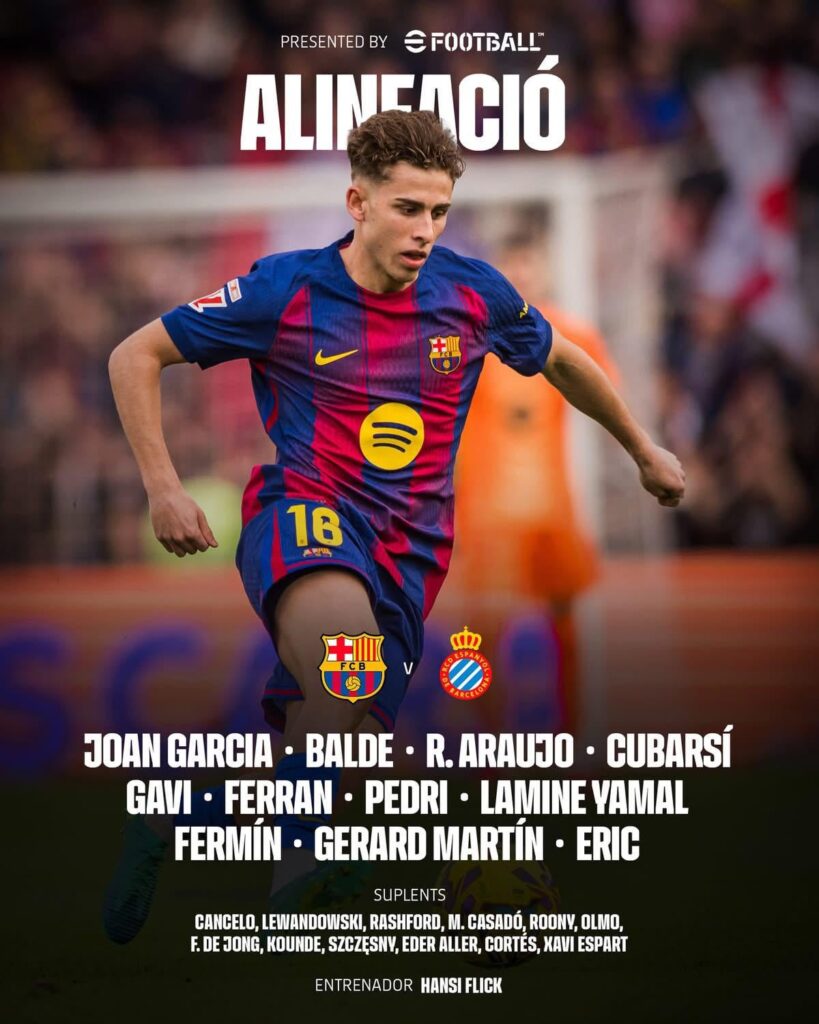 Lamine Yamal starting against Espanyol??!