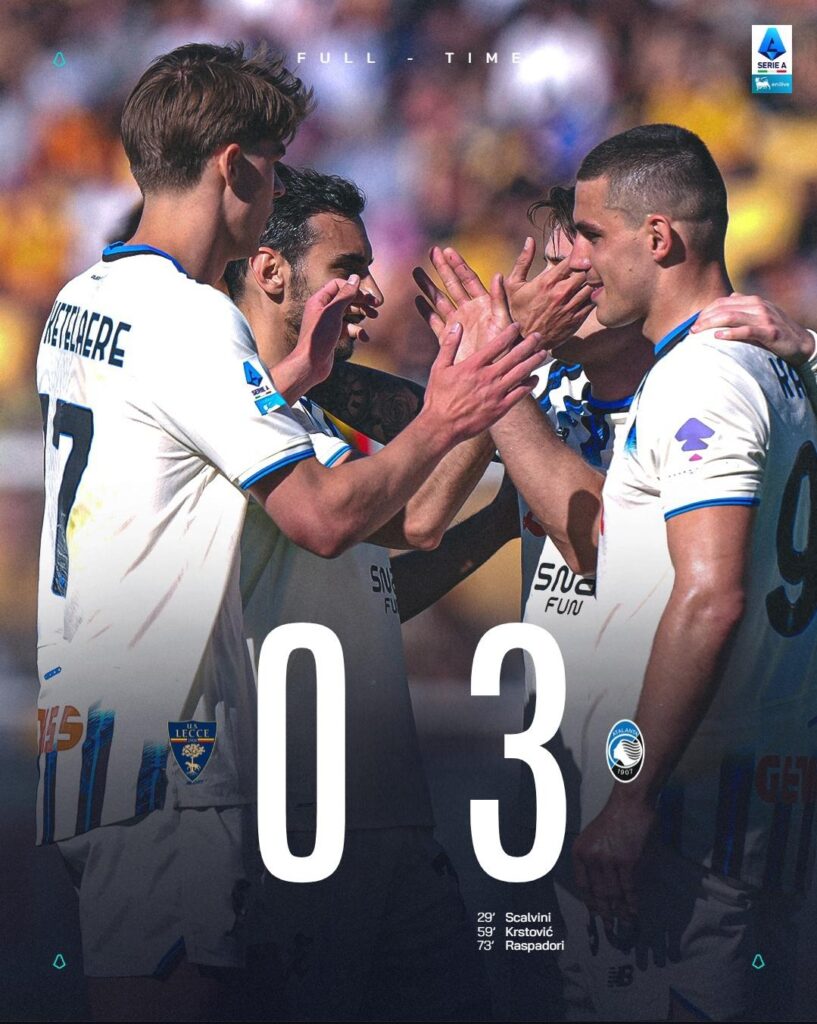 Post match thread: Lecce 0-3 Atalanta