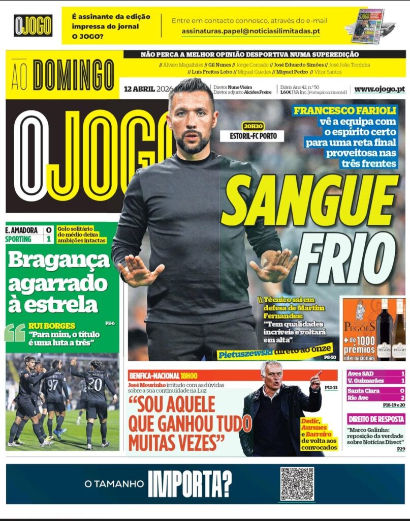 Jornal OJOGO 12/04/2026