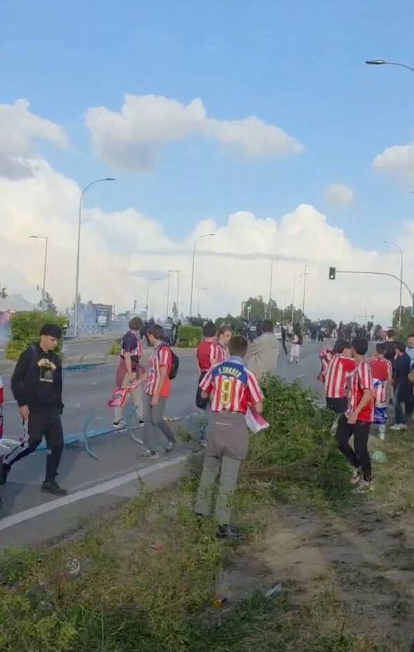 Tear gas was used on fans