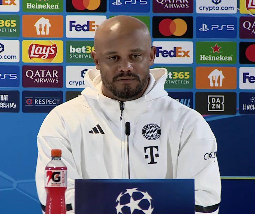 Vincent Kompany on Serge Gnabry's fitness for tomorrow: "He's fit"