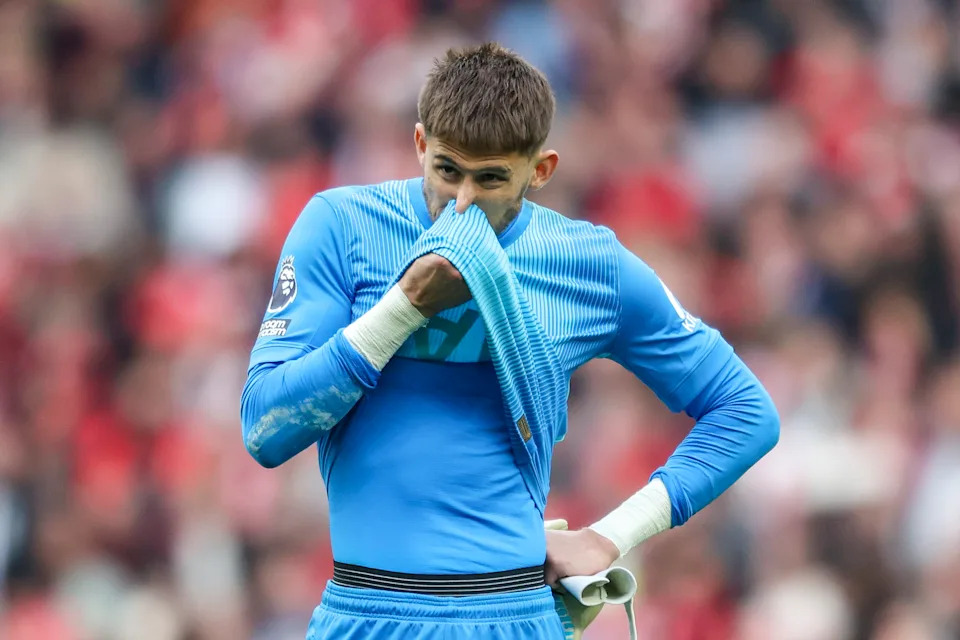 Tottenham Hotspur goalkeeper Guglielmo Vicario has seen his side slip into the relegation zone