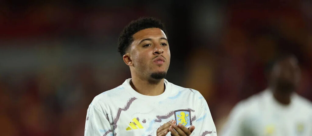 Major Jadon Sancho update after shoulder scare in Aston Villa friendly