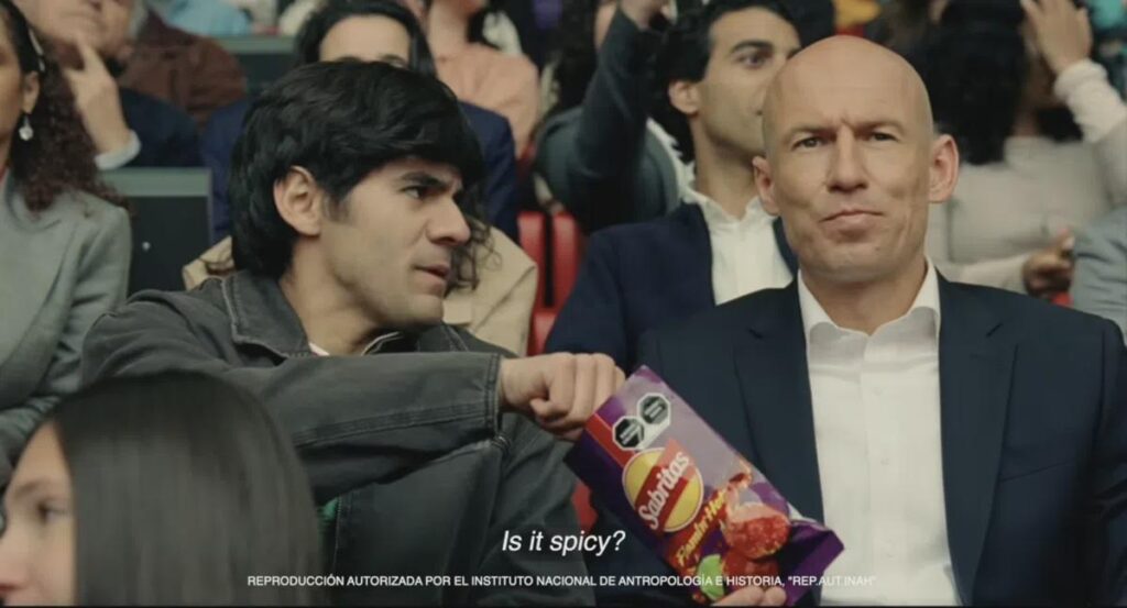 'WK-schurk' Robben duikt op in ludieke Mexicaanse chipsreclame