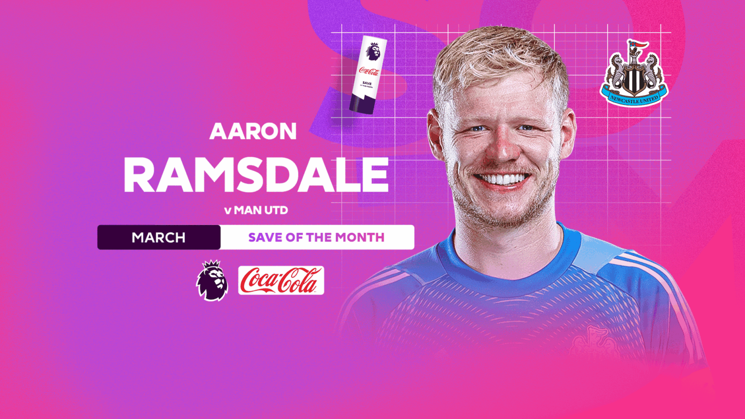 Ramsdale wins Coca-Cola Save of the Month award!